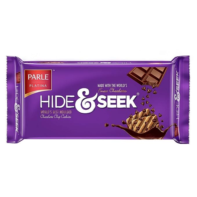 Parle Platina Hide & Seek Chocolate Chip Cookies 350g / 400g (Weight May Vary)